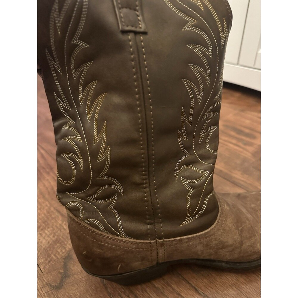 LAREDO Women's Kadi Tan Distressed Brown‎ Leather Western Boots 5742 Size 9.5M - Picture 4 of 12